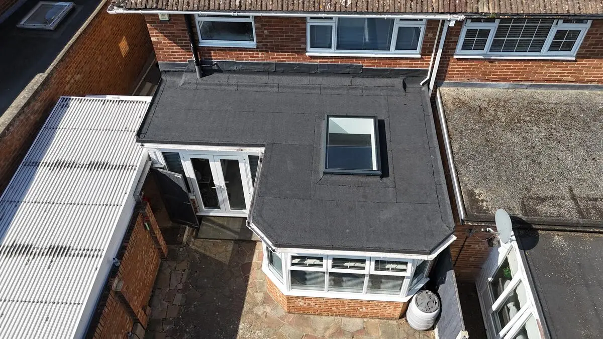 Extension Flat Roof — Aerial