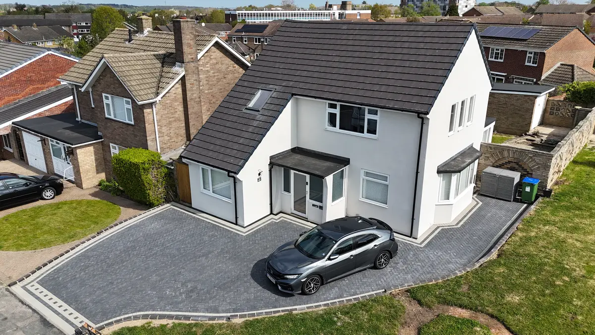 Completed new build tile roof in South East London